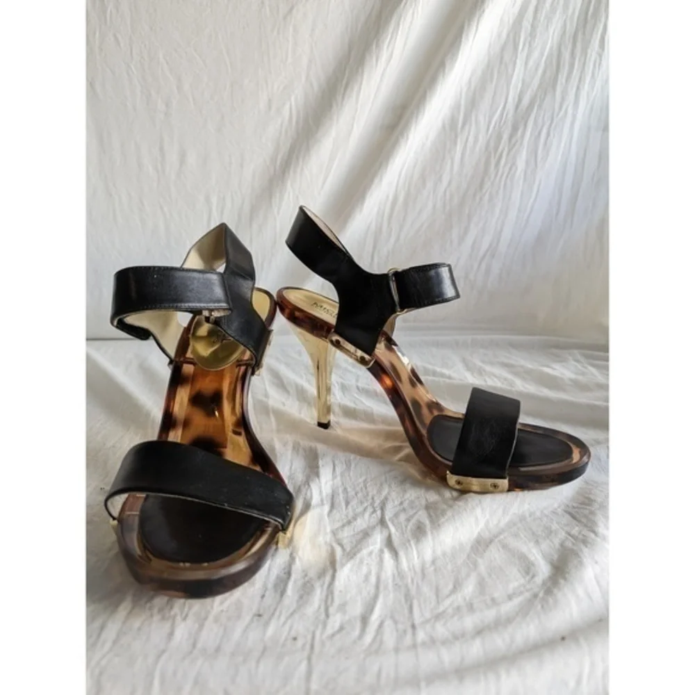 Michael Kors Black and Gold Detail Heels - Never Worn